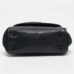 Coach Black Leather and Suede Faye Crossbody Bag