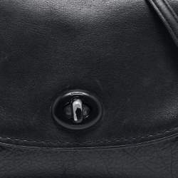 Coach Black Leather and Suede Faye Crossbody Bag