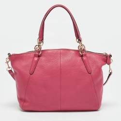 Coach Pink Leather Small Kelsey Satchel