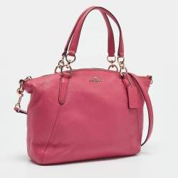 Coach Pink Leather Small Kelsey Satchel