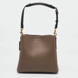 Coach Grey Leather Willow Bucket Bag