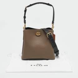 Coach Grey Leather Willow Bucket Bag