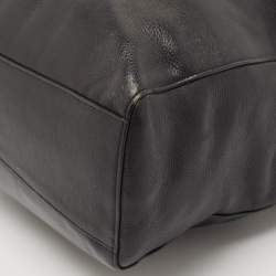 Coach Black Leather Town Tote