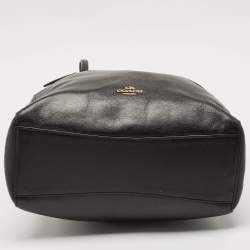 Coach Black Leather Town Tote