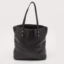 Coach Black Leather Town Tote