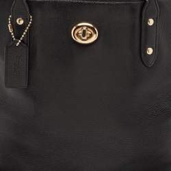 Coach Black Leather Town Tote