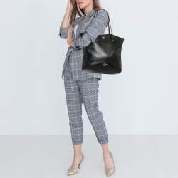 Coach Black Leather Town Tote