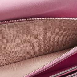 Pre Owned Coach Pink Leather Tabby 26 Shoulder Bag