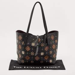 Coach Black Leather Upcrafted Market Tote
