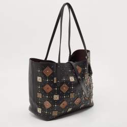 Coach Black Leather Upcrafted Market Tote