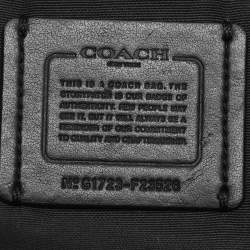Coach Brown Signature Coated Canvas Ava Chain Tote