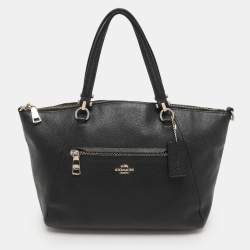Coach Black Leather Prairie Satchel