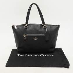 Coach Black Leather Prairie Satchel