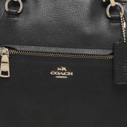 Coach Black Leather Prairie Satchel