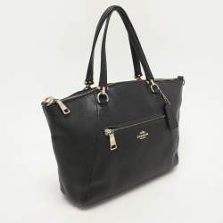 Coach Black Leather Prairie Satchel