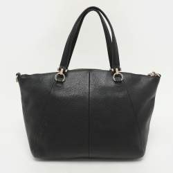 Coach Black Leather Prairie Satchel