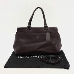 Coach Burgundy Leather Fulton Satchel