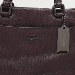 Coach Burgundy Leather Fulton Satchel