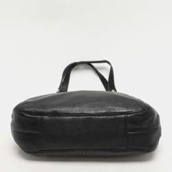 Coach Black Leather Ashley Hobo