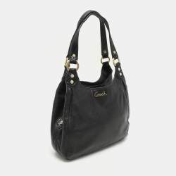 Coach Black Leather Ashley Hobo