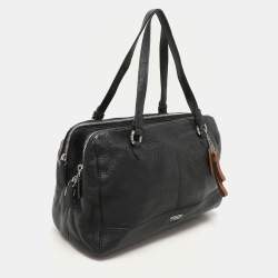 Pre Owned حقيبة كوتش سحاب ثلاثي كاثرين جلد حمراء