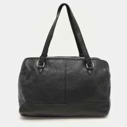 Pre Owned حقيبة كوتش سحاب ثلاثي كاثرين جلد حمراء