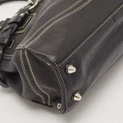 Coach Black Leather Hamptons Braided Tote