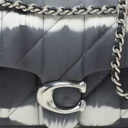 Coach Grey Tie Dye Leather Tabby 20 Shoulder Bag