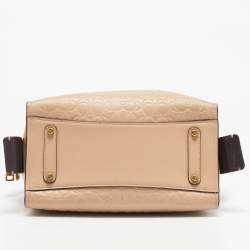 Coach Beige Signature Leather Rogue Tote