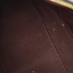 Coach Black/Brown Signature Coated Canvas and Leather Rowan Boston Bag
