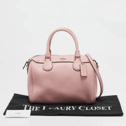 Coach Pink Leather Mini Bennett Satchel