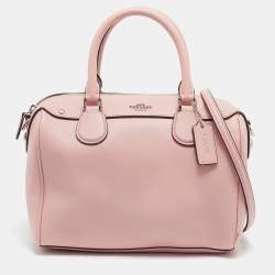 Coach Pink Leather Mini Bennett Satchel