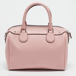 Coach Pink Leather Mini Bennett Satchel