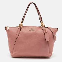 Coach Blush Pink Leather Small Kelsey Satchel
