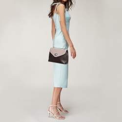 Coach Burgundy/Pink Leather Tammie Shoulder Bag