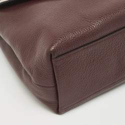 Coach Burgundy/Pink Leather Tammie Shoulder Bag