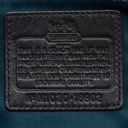 Coach Grey/Black Op Art Canvas and Leather Madison Satchel