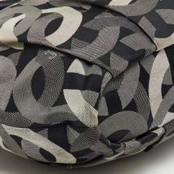 Coach Grey/Black Op Art Canvas and Leather Madison Satchel