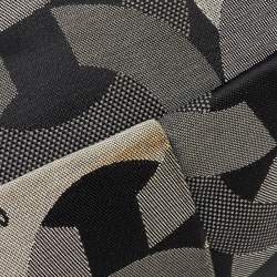 Coach Grey/Black Op Art Canvas and Leather Madison Satchel
