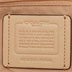 Coach Beige Leather Lexy Shoulder Bag