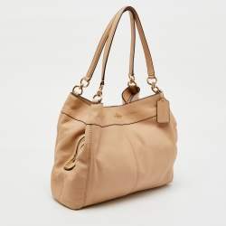 Coach Beige Leather Lexy Shoulder Bag