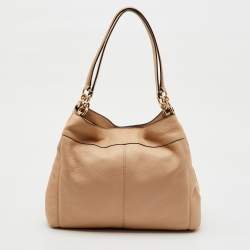 Coach Beige Leather Lexy Shoulder Bag