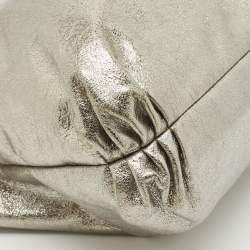 Coach Silver Leather Poppy Glam Tote