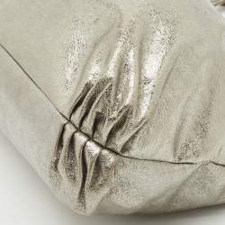 Coach Silver Leather Poppy Glam Tote