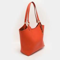 Coach Orange Leather Day Tote