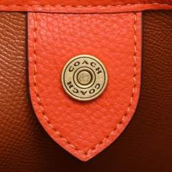 Coach Orange Leather Day Tote