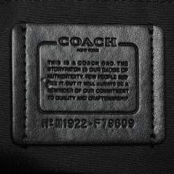 Coach Black/Brown Signature Coated Canvas and Leather Gallery Tote