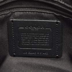Coach Black Leather Lillie Carryall Satchel