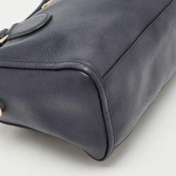 Coach Navy Blue Leather Mini Bennett Satchel