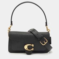 Pre Owned Coach Black Leather Tabby 26 Shoulder Bag
